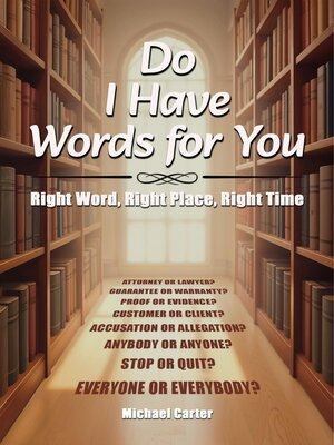 cover image of Do I Have Words For You